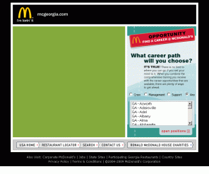 mcgeorgia.com: Georgia McDonald's Local Restaurant Information and Careers/Jobs
