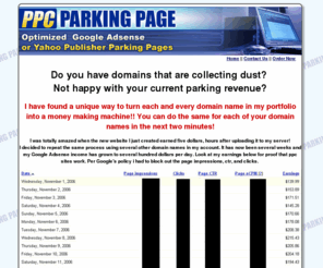 ppcparkingpage.com: PPC Parking Page - PPC Templates
Create Your Own PPC Pay Per Click Parking Templates