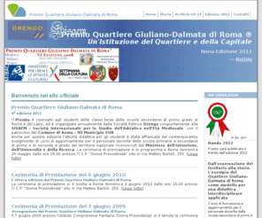 premiogiulianodalmata.it: Premio Quartiere Giuliano-Dalmata di Roma ®
Sito ufficiale del Premio Quartiere Giuliano-Dalmata di Roma ®