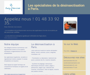 paris-desinsectisation.com: Paris-desinsectisation.com - Les spécialistes de la désinsectisation à Paris.
Les spécialistes de la désinsectisation à Paris.