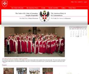 osjamericas.com: The Order of St. John of Jerusalem, Knights Hospitaller - The Americas Priory and Its Commanderies | Pro Fide, Pro Utilitate Hominum
The Order of St. John of Jerusalem, Knights Hospitaller (The Americas Priory) under royal charter and constitution of his late majesty King Peter II of Yugoslavia.