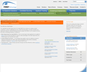 itaxgroup.com: First Advantage :: Tax Credits and Incentives
