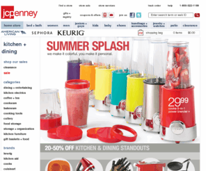 jcpcooks.com: JCPenney : Housewares, Kitchen Appliances, Cookware, Dinnerware, Small Electrics
Find terrific housewares when you shop JCPenney. We have kitchen appliances, cookware, dinnerware, small electrics and more in a wide range of styles and designs.