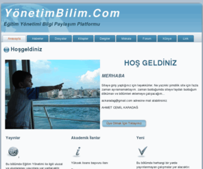 yonetimbilim.com: ..:::Hoş Geldiniz:::..
