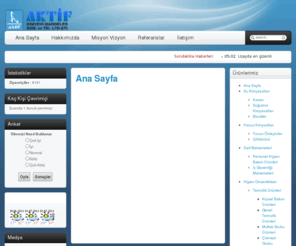 aktifkimya.net: ...::: Aktif Kimya :::... - Ana Sayfa
Aktif Kimya Su Kimyasalları