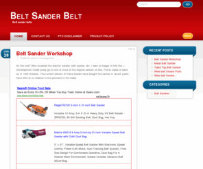 beltsanderbelt.info: Belt Sander Belt
Belt sander belts
