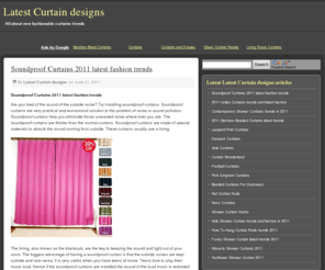 curtaindesigns.info: Latest Curtain designs
All about new fashionable curtains trends