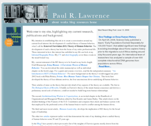 prlawrence.com: PRLawrence.com
The Website of Paul R. Lawrence