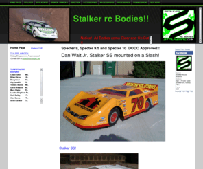 stalkerrc.com: Stalker rc bodies
Stalker rc Bodies,    1/8 scale late model bodies, 1/10 scale late model body, Dirt oval racing, rc racing.