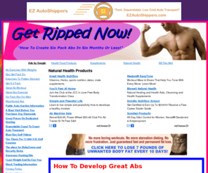 rippednow.net: Natural Health Products
Natural Health Products: How To Develop Great Abs The countryside is covered with products claiming to help you develop great abs. The question you have to ask...What is the best product for me? We have looked at the pros and cons of numerous options available to you .