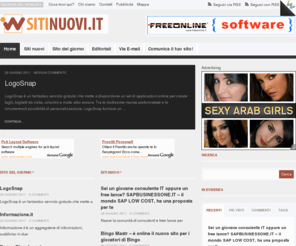 sitinuovi.it: I nuovi siti nati sul Web by Sitinuovi.it
Tiene informati su tutti i nuovi siti che nascono su Internet