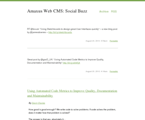 cmsxml.com: Amaxus Web CMS: Social Buzz
