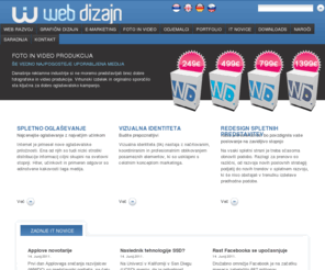 web-dizajn.si: Izdelava spletnih strani - Grafično oblikovanje - Foto in video
Najboljše spletne strani z grafiko in edinstvenih idej. Search Engine Optimization. Email marketing. Best tiskarske storitve.