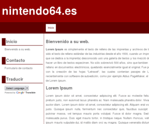 nintendo64.es: Bienvenido a su web. - nintendo64.es
Lorem Ipsumáes simplemente el texto de relleno de las imprentas y archivos de texto. Lorem Ipsum ha sido el texto de relleno estándar de las indust...