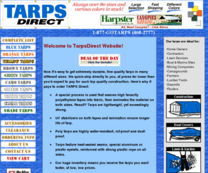 tarpsonline.com: Welcome to Tarps Direct
