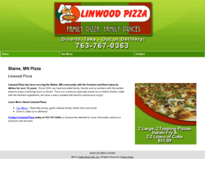 linwoodpizzablaine.com: Pizza Blaine, MN - Linwood Pizza
Linwood Pizza provides Pizza Shop Services to Blaine, MN. Call 763-767-0363 for more information about our products and services.