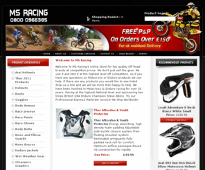 msracing.co.uk: Dirt bike helmets,boots,goggles,armour,dirtbike,Motocross helmet gear,spares,Airoh,Shoei,Arai,Alpinestar,Oakley
Welcome To MS Racing's online store for top quality Off Road brands at competitive prices. We don't just sell the gear, we use it and test it at the highest level off competition