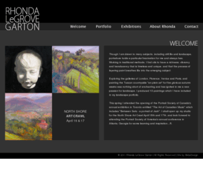 rhondagarton.com: Rhonda LeGrove Garton
Rhonda LeGrove Garton is a portrait, still life and landscape artist.