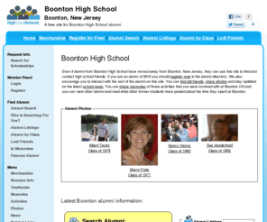 boontonhighschool.org: Boonton High School
Boonton High School is a high school website for Boonton alumni. Boonton High provides school news, reunion and graduation information, alumni listings and more for former students and faculty of BHS in Boonton, New Jersey