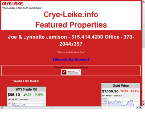 crye-leike.info: www.crye-leike.info
Pictorial presentations of selected Crye-Leike properies in slide show format.