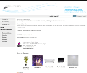 feestdecoratie.net: White Rental
Uw one stop shop voor het huren van meubilair, decoratie, verlichting, multimedia,en zoveel meer... 