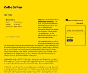 gelbe-seiten-foehr.info: GelbeSeiten für
Föhr
###