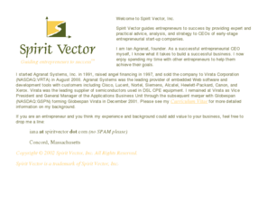 spiritvector.com: Spirit Vector: Guiding Entrepreneurs to Success
Spirit Vector: Guiding entreperneurs to 
          success