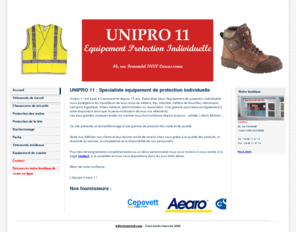 unipro11-carcassonne.fr: Vêtements de travail - Unipro Carcassonne
Unipro 11 c'est votre spécialiste du vêtement de travail et des équipements de protection individuelle pour tous les corps de métiers. Notre magasin est situé à Carcassonne.