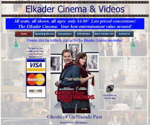 elkadercinema.com: Elkader Cinema Home
Elkader Cinema and Videos and Nuts for Popcorn!