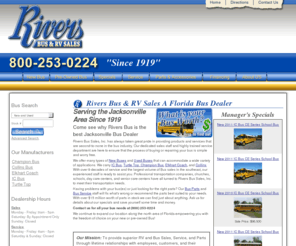 riversbus.com: Rivers Bus and RV Sales a Florida Bus Dealer
Rivers Bus is a Florida Bus Dealer that carries New and Used Buses for sale.