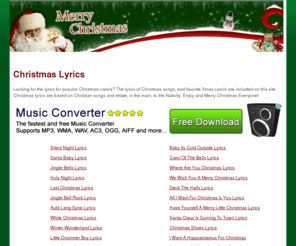 Christmas-lyrics.org: Christmas Lyrics and Free Christmas Song Lyrics