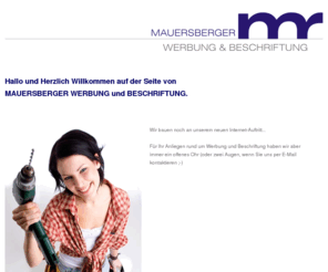 mauersberger.net: MAUERSBERGER WERBUNG & BESCHRIFTUNG
MAUERSBERGER Werbung und Beschriftung - Drucksachen, Beschriftungen, Webseiten / fair - kompetent - unkompliziert // Komplettpakete für Existenzgründer // Anrufen kostet nichts!<<<