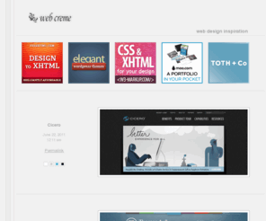 webcreme.com: Web Creme | Web design inspiration
web design inspiration
