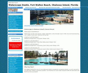 waterscape-fl.com: Waterscape Resort Fort Walton Beach FL Okaloosa Island Condo Rentals
Waterscape Resort Condo Rentals and Vacation Rentals Fort Walton Beach on Okaloosa Island Florida