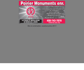 monumentsfunerairesorel-tracy.com: Monuments Michel Poirier - Sorel-Tracy - 450-743-7070, 1739, boul Fiset
FW MX DW MX HTML