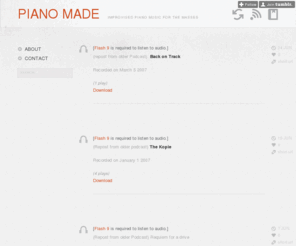 pianomade.com: Piano Made
Improvised Piano Music for the Masses