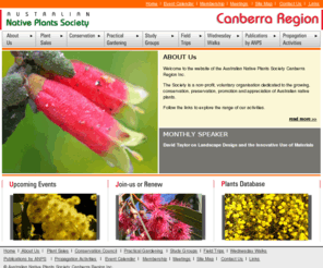 nativeplants-canberra.asn.au: Australian Native Plant Society (CANBERRA REGION)
