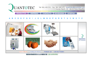 quantotec.com: Quantotec
Instrumentos de laboratorio, calidad y control - Instruments de laboratori, qualitat i control - Lab, quality and control Instruments