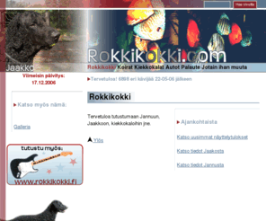 rokkikokki.com: Rokkikokki .com - Rokkikokki
Tervetuloa Rokkikokki.com -sivustolle. Vieraile myös http://www.rokkikokki.fi