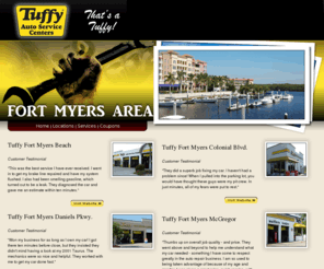 autorepairfortmyers.net: Tuffy Fort Myers - Tire and Auto Service | Brake Repair Shop | Oil Change | Coupons | Car Exhaust | Mufflers Fort Myers, FL
At Tuffy, we provide a comprehensive auto diagnostic, and certified auto, brake, tire repair and service by our automotive repair professionals.
We realize that our future success is determined by how well we exceed our customer’s expectations by providing quality parts and services for your vehicle at an exceptional value.