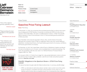 citgopricefixinglawsuit.com: Gasoline Price Fixing Lawsuit - LieffCabraser.com
Gasoline Price Fixing Antitrust Lawsuit