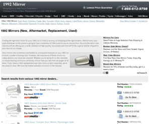 1992mirror.com: 1992 Mirror > Door Mirror, Side Door Mirror, Rear View Mirror & Glass Replacement

If you're in the market for a 1992  replacement door mirror, you may be thinking of an upgrade instead of an OEM replacement