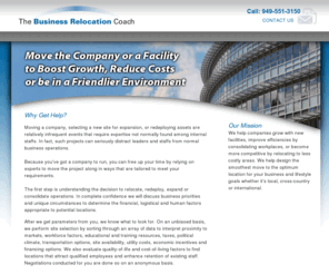 businessrelocationcoach.com: The Business Relocation Coach
Helping companies relocate. We help design the smoothest move to the optimum location whether it's local, cross-country or international.