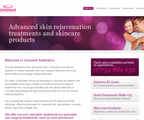 innocentaesthetics.com: Innocent Aesthetics - Professional Botox, Sculptra, Juvederm and Laser Facial Rejuvenation Treatments in Aberdeen and throughout Scotland
Innocent Aesthetics - Professional Botox, Sculptra, Juvederm and other facial rejuvenation treatments in Aberdeen and throughout Scotland