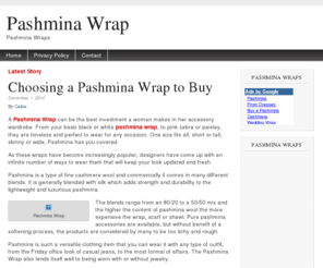 pashminawrap.org: Pashmina Wrap
Pashmina Wrap