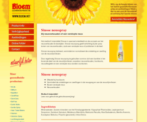 sinose.nl: Sinose Neusspray - Bloem Gezondheidsproducten
Neusverkouden of een Verstopte neus? - Sinose Neusspray