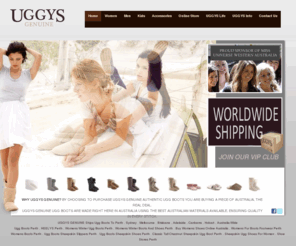 uggys.com.au: UGGYS GENUINE Australian Ugg Boots., Perth, Australia | UGGYS GENUINE Australian Ugg Boots | Made In Australia
UGGYS GENUINE Australian ugg boots, discount sheepskin boots. Mens, womens, classic style ugg boots, made in Australia.