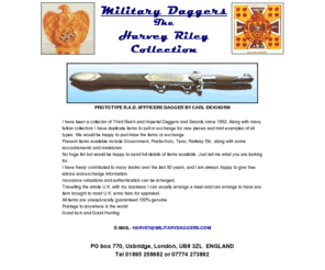 militarydaggers.com: Military Daggers - The Harvey Riley Collection
Collector of Third Reich and Imperial Daggers and Swords since 1952