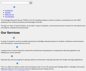 torg.co.uk: The Oxbridge Research Group - Oxbridge Academia, Oxbridge Law - Oxbridge Career Consultants - TORG
: Torg is the Uk's leading academic research company