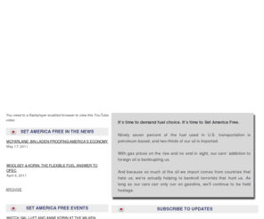 setamericafree.org: Set America Free Coalition - Energy Independence through Fuel Choice - Home
Energy independence through fuel choice is the focus of the Set America Free Coalition
